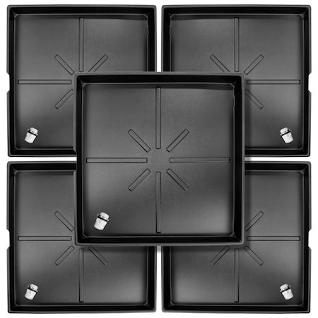 American Built Pro Condensate Drain Pan, 36 in. x 36 in Heavy duty HVAC w/Drain Hose Adapter (5PK) CDP3232 P5